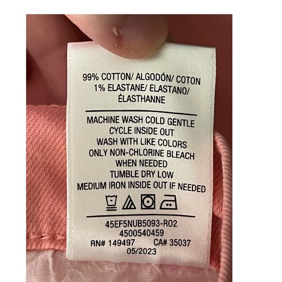 Joe's Jeans high rise wide leg ankle light rose size 33 - Picture 7 of 7